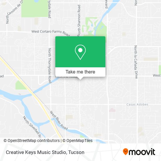 Mapa de Creative Keys Music Studio
