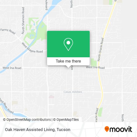 Oak Haven Assisted Living map