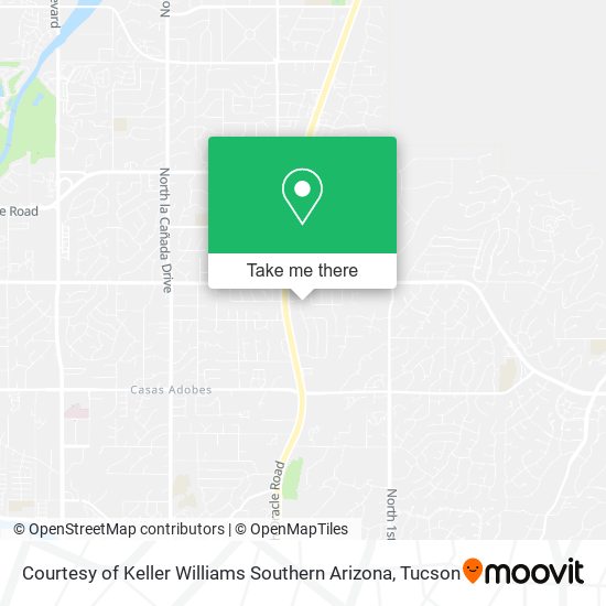 Courtesy of Keller Williams Southern Arizona map