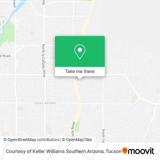 Courtesy of Keller Williams Southern Arizona map