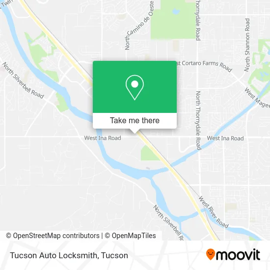 Tucson Auto Locksmith map