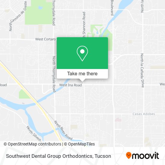 Southwest Dental Group Orthodontics map