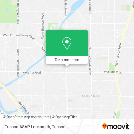 Tucson ASAP Locksmith map