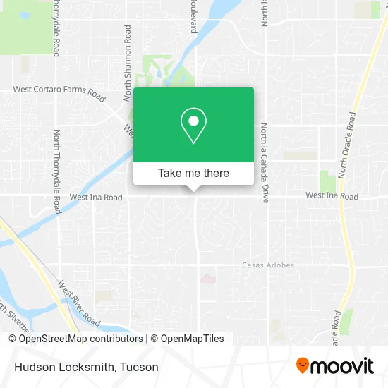 Hudson Locksmith map