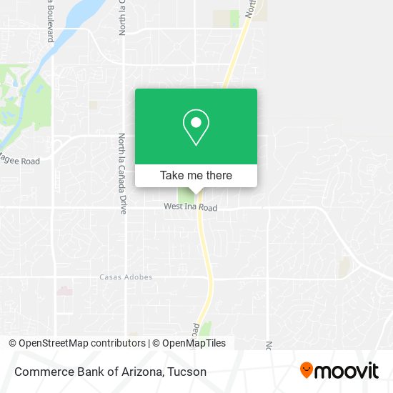 Mapa de Commerce Bank of Arizona