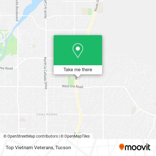 Top Vietnam Veterans map