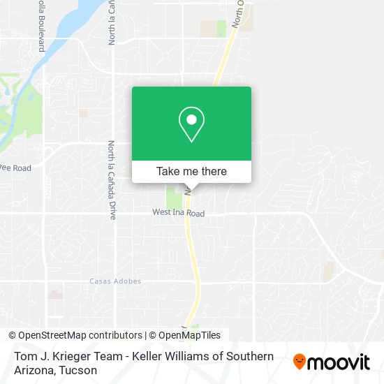Tom J. Krieger Team - Keller Williams of Southern Arizona map