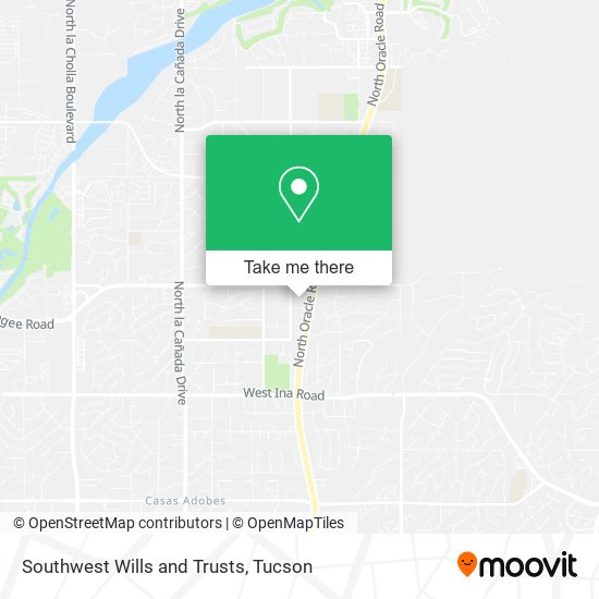 Southwest Wills and Trusts map