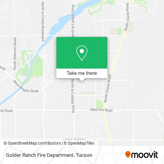 Golder Ranch Fire Department map
