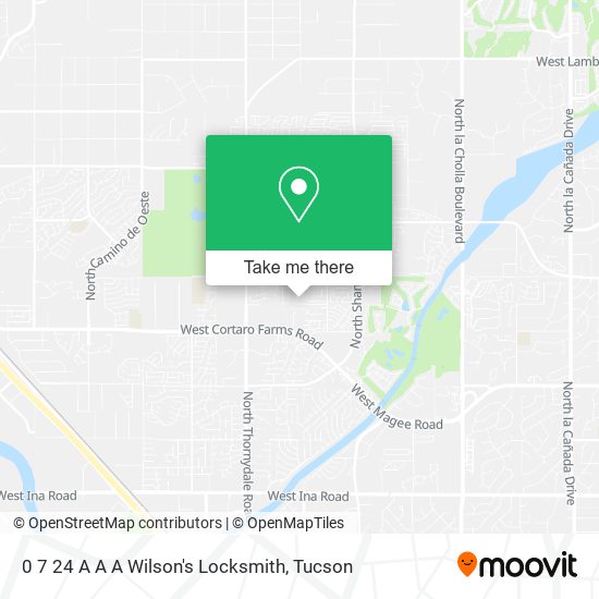 0 7 24 A A A Wilson's Locksmith map