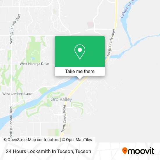 24 Hours Locksmith In Tucson map