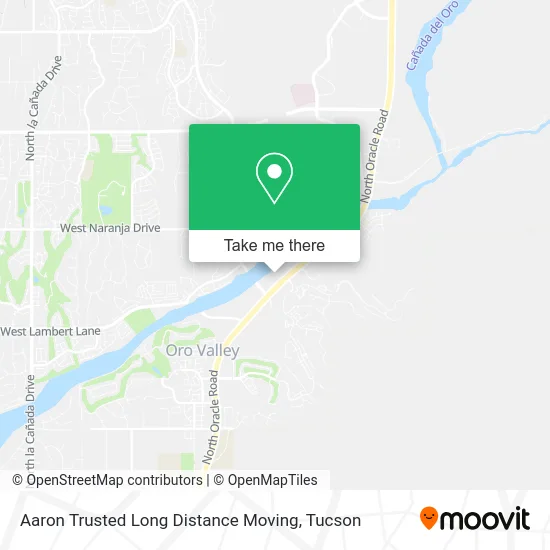 Aaron Trusted Long Distance Moving map