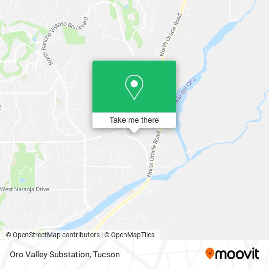 Oro Valley Substation map