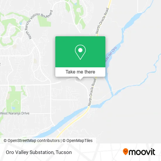 Oro Valley Substation map
