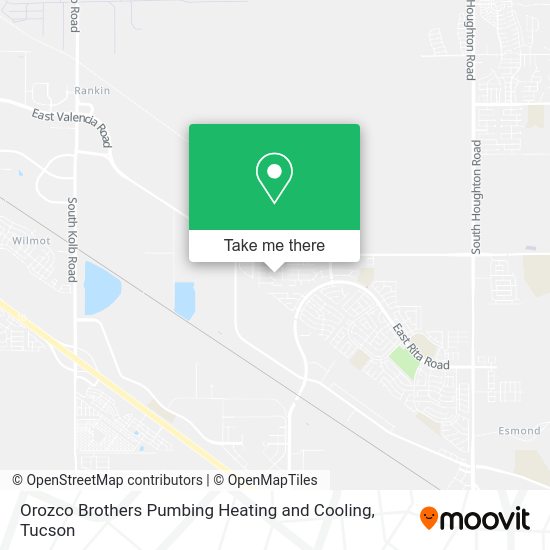 Orozco Brothers Pumbing Heating and Cooling map