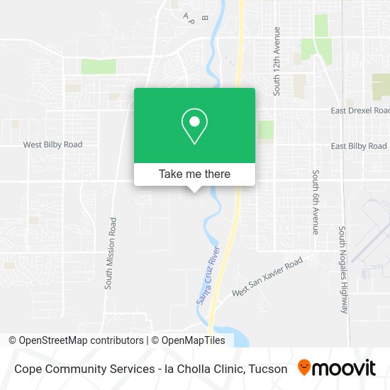 Mapa de Cope Community Services - la Cholla Clinic
