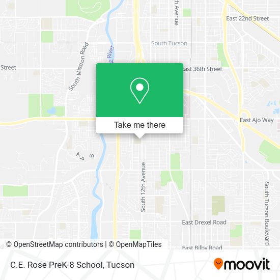 Mapa de C.E. Rose PreK-8 School