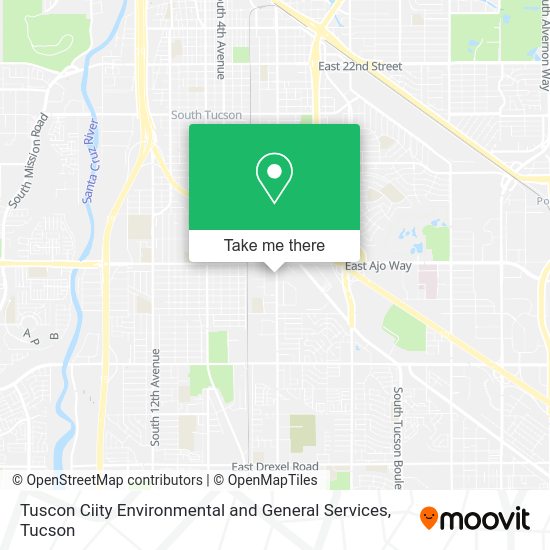 Tuscon Ciity Environmental and General Services map