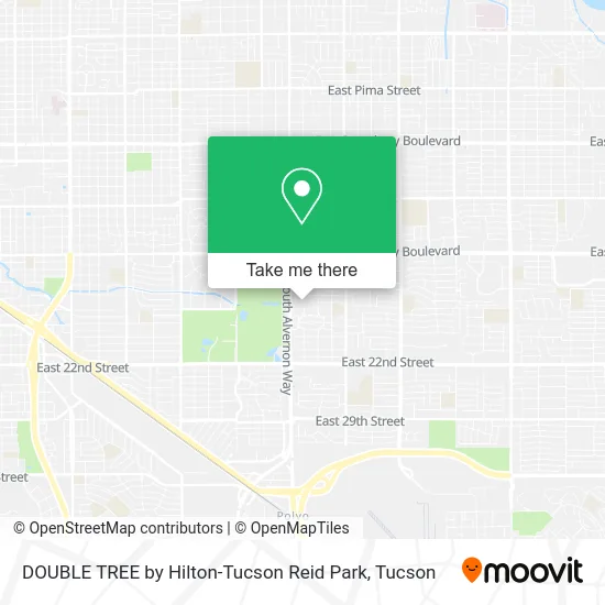 DOUBLE TREE by Hilton-Tucson Reid Park map