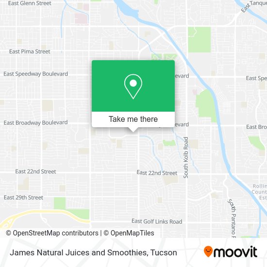James Natural Juices and Smoothies map