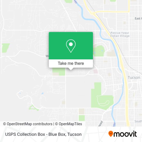 USPS Collection Box - Blue Box map