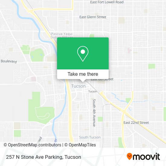 257 N Stone Ave Parking map