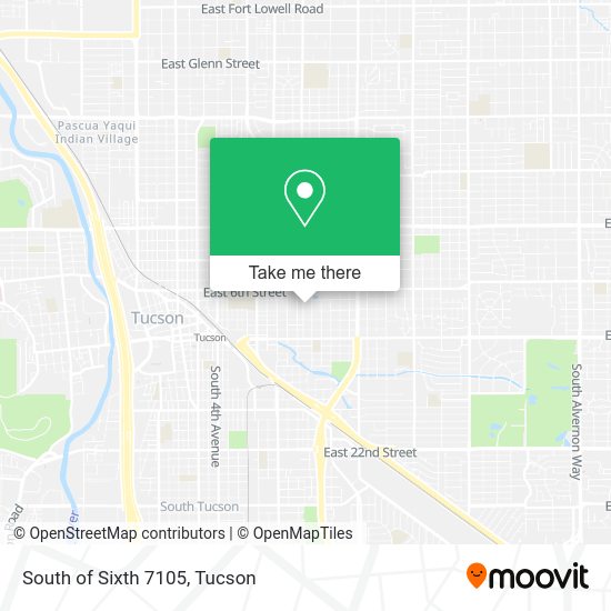 Mapa de South of Sixth 7105