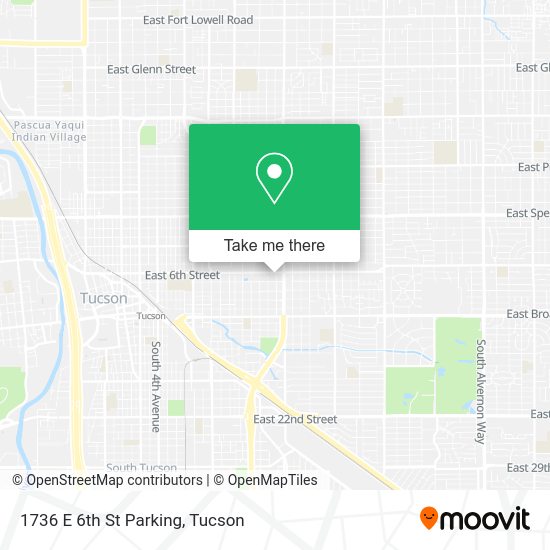 1736 E 6th St Parking map