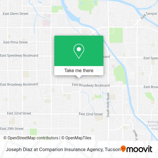 Joseph Diaz at Comparion Insurance Agency map