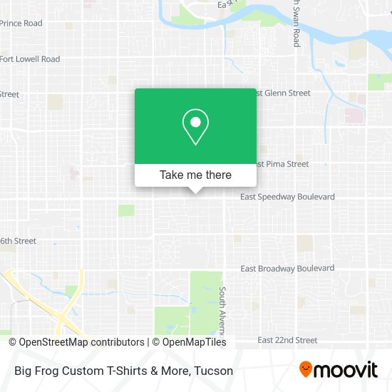Big Frog Custom T-Shirts & More map