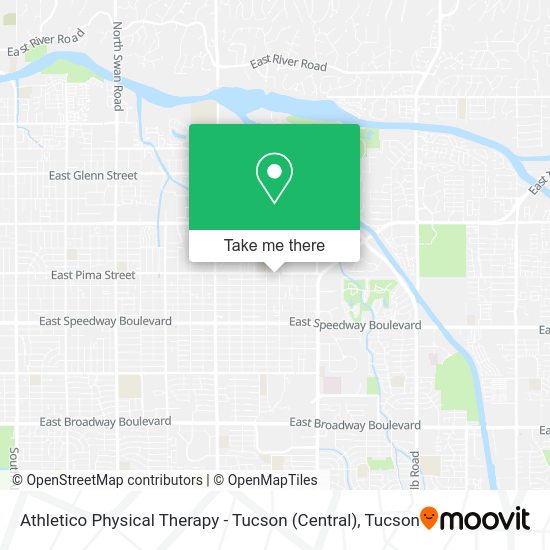 Athletico Physical Therapy - Tucson (Central) map