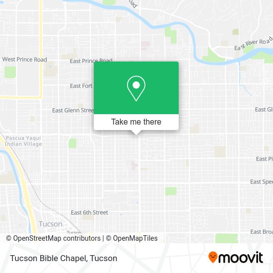 Mapa de Tucson Bible Chapel