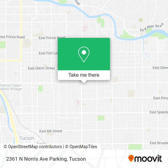 Mapa de 2361 N Norris Ave Parking