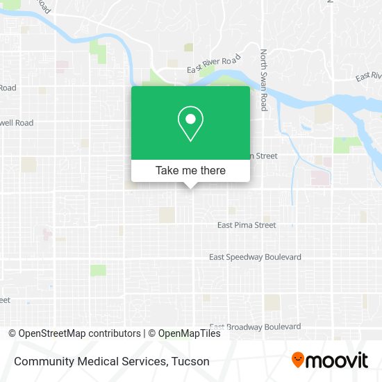 Mapa de Community Medical Services