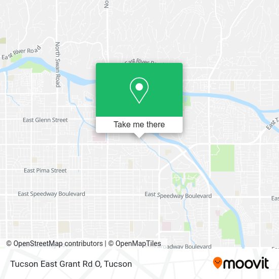 Mapa de Tucson East Grant Rd O