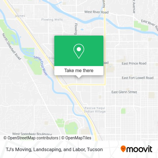 TJ's Moving, Landscaping, and Labor map