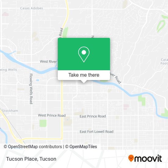 Tucson Place map