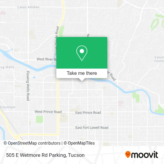 505 E Wetmore Rd Parking map