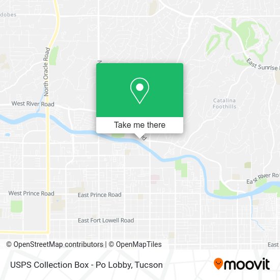 USPS Collection Box - Po Lobby map