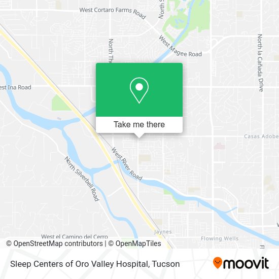 Sleep Centers of Oro Valley Hospital map