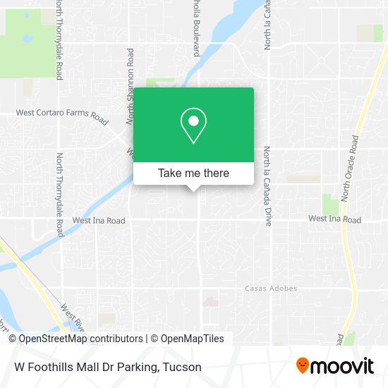 W Foothills Mall Dr Parking map