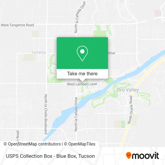 USPS Collection Box - Blue Box map