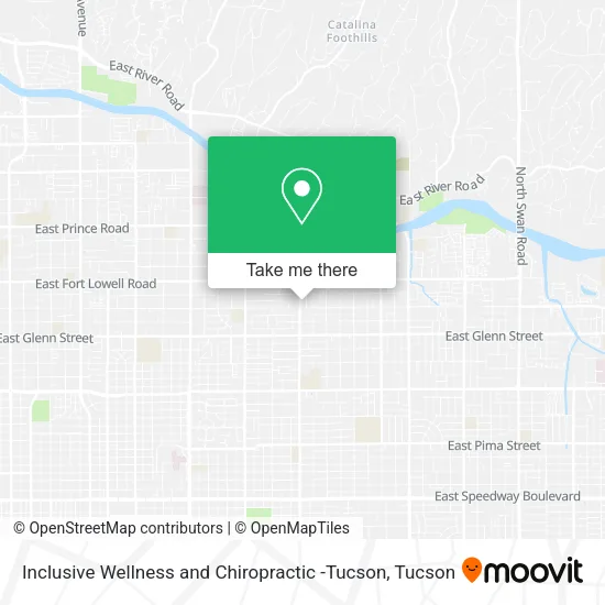 Inclusive Wellness and Chiropractic -Tucson map