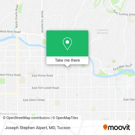 Joseph Stephen Alpert, MD map