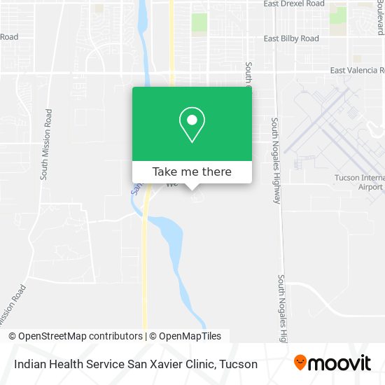 Mapa de Indian Health Service San Xavier Clinic