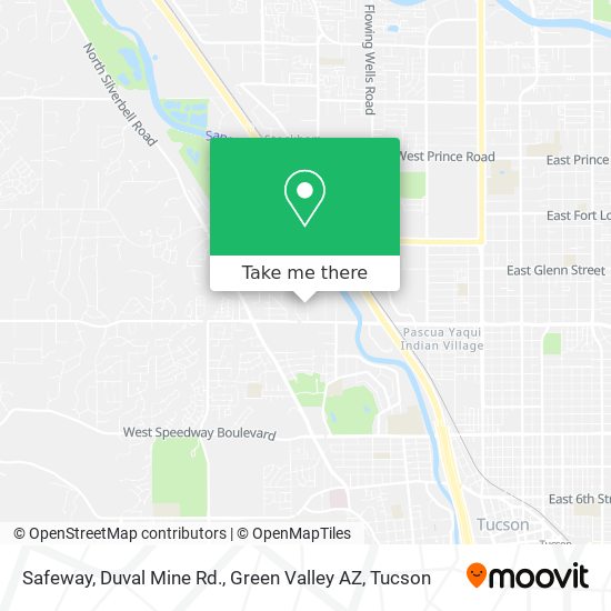 Mapa de Safeway, Duval Mine Rd., Green Valley AZ