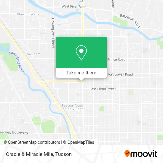 Oracle & Miracle Mile map