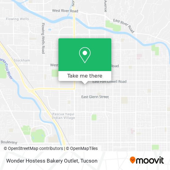 Wonder Hostess Bakery Outlet map