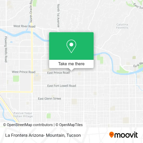 La Frontera Arizona- Mountain map