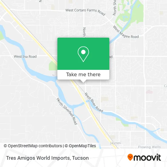 Tres Amigos World Imports map